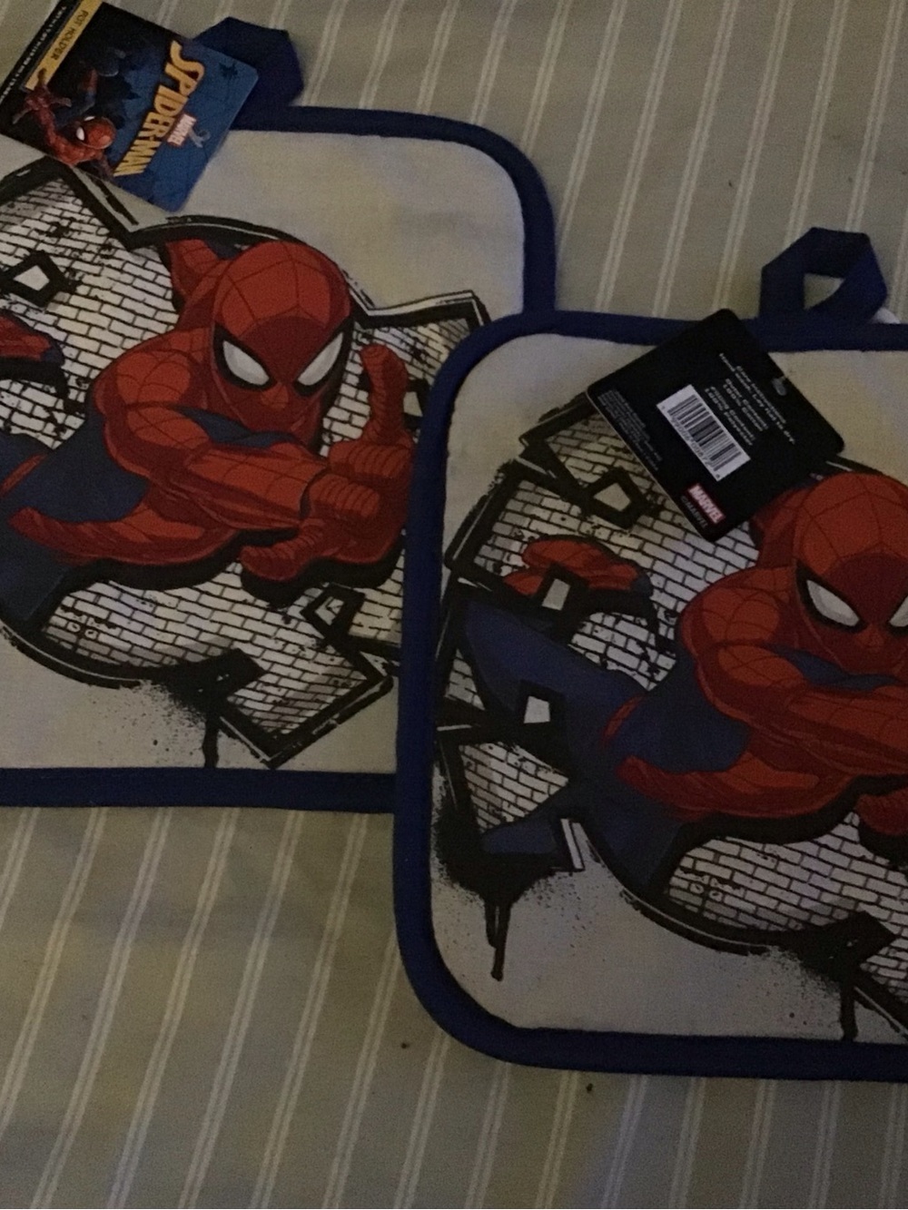 Marvel Spider-Man Pot Holders - Red, Blue, Black, White